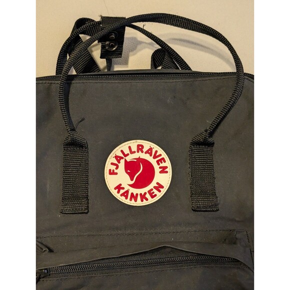 Fjallraven Kanken Mini Classic Backpack Black Small Book Bag 23510 School - Picture 3 of 8